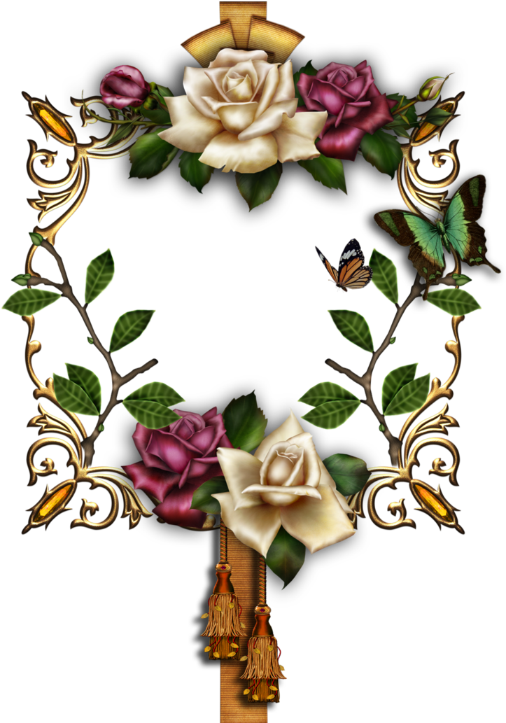 Cards - Valentine's Day Card With Heart And Roses - My Sweet (900x1112)