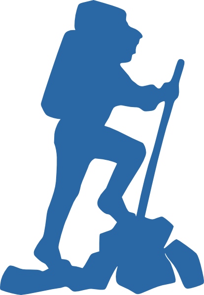Hike Clip Art (414x598)