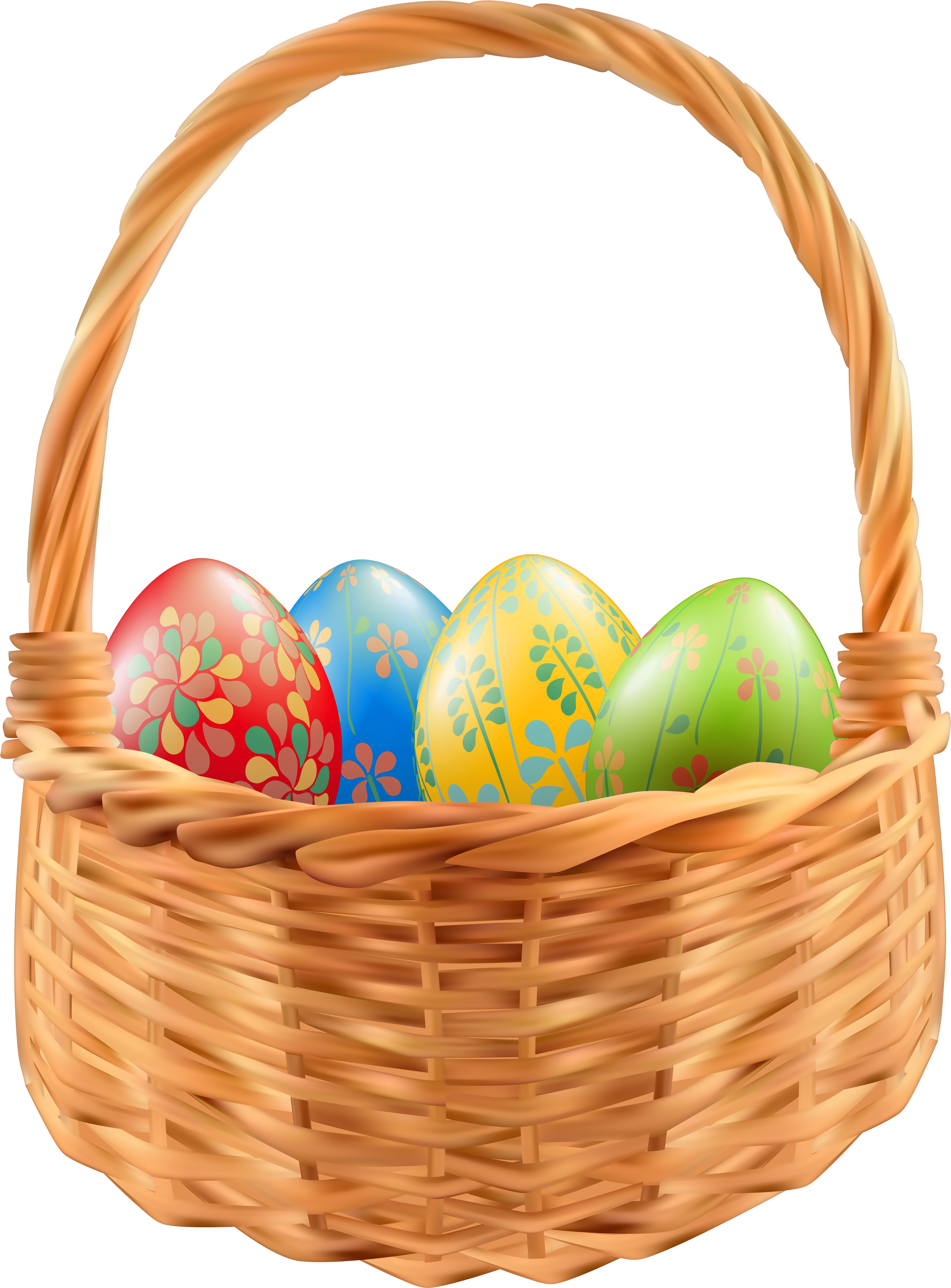 Easter Egg Easter Basket Clip Art - Easter Egg Easter Basket Clip Art (4435x6000)