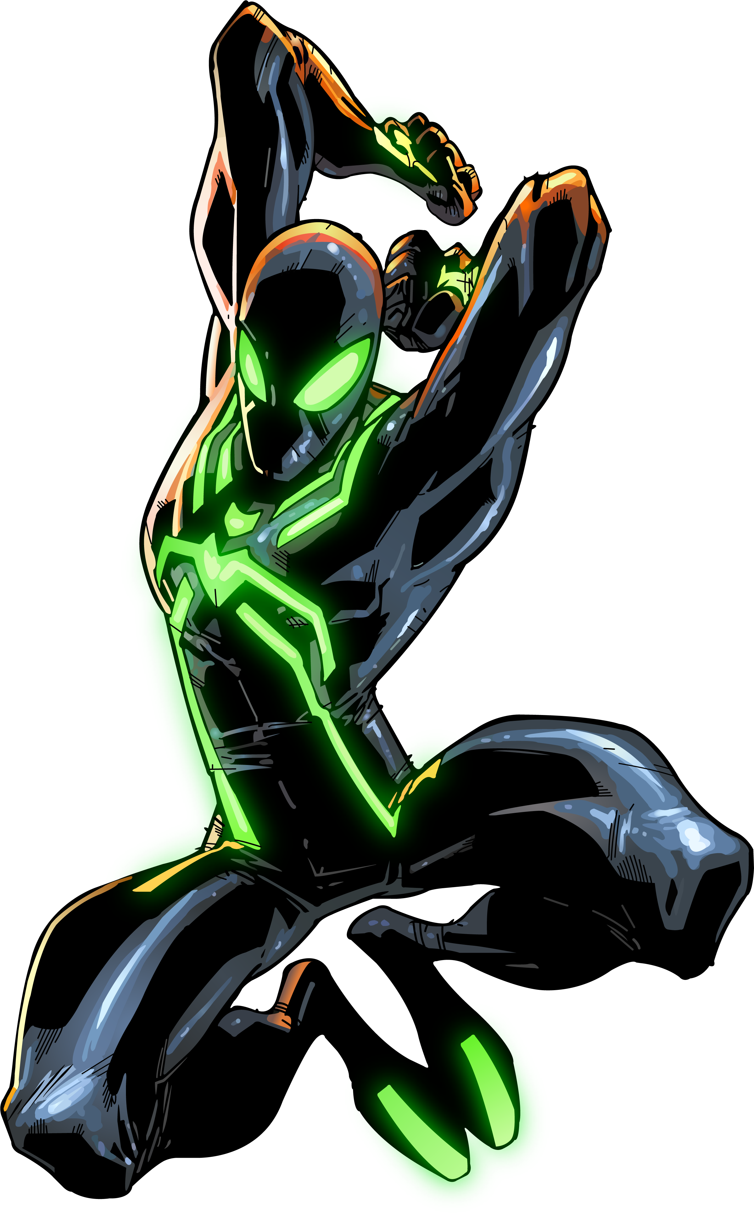 Spiderman Big Time Stealth Suit (2579x4177)