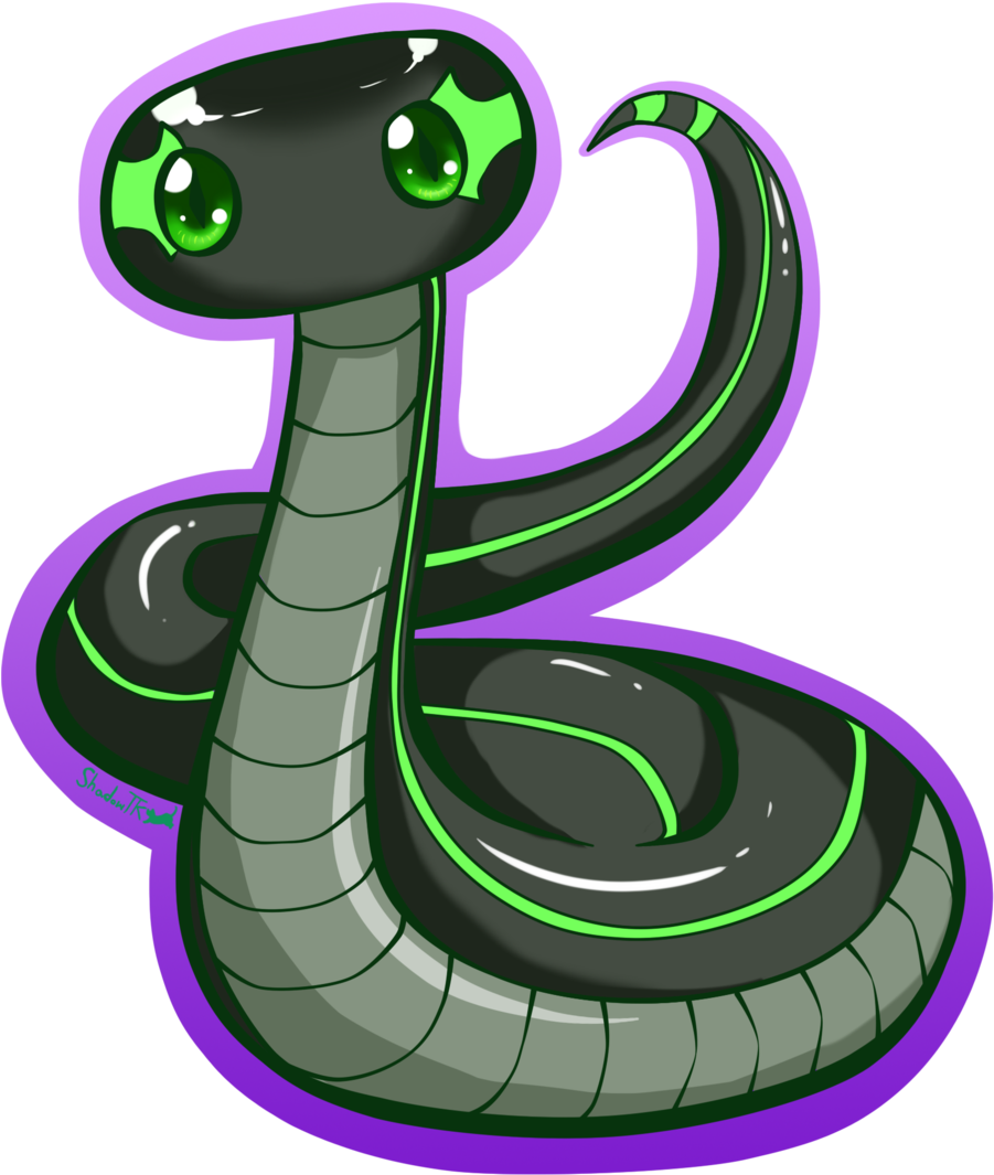 Shadowtigerkitten Chibi Adel Snake Form~ By Shadowtigerkitten - Chibi Snake (900x1090)