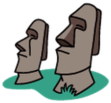 Easter Island Clipart - Chess (379x399)
