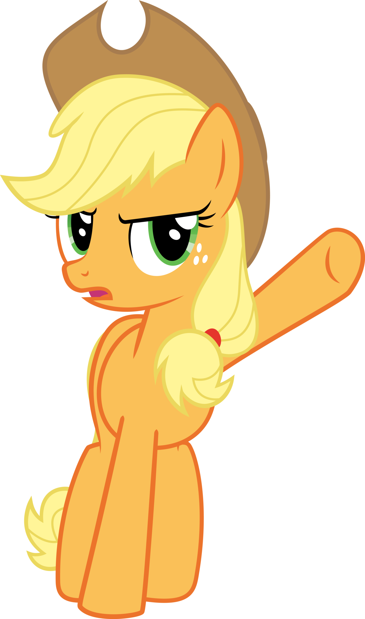 That Doesn't Look Right By Redpandapony - Эпл Джек Пнг (1280x2171)