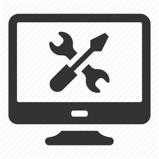 Desktop & Laptop Repair - Computer Tools Icon (512x512)