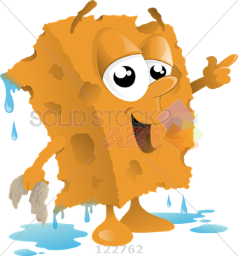 Sponge Car Wash Cartoon (340x366)