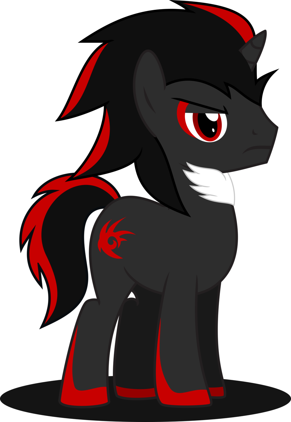 Shadow And Rainbow Dash (1024x1482)