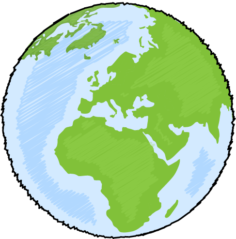 Free - Globe Black 7 White (487x494)
