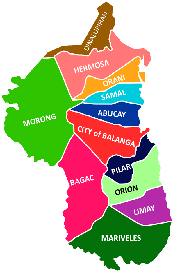 Bataan Map - Map Of Dinalupihan Bataan (907x975)