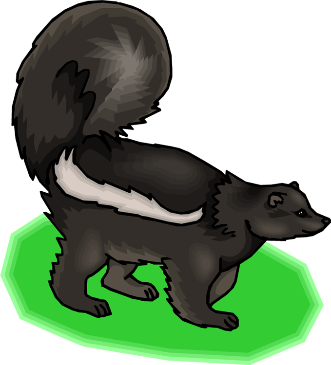 Skunk Clipart (679x750)