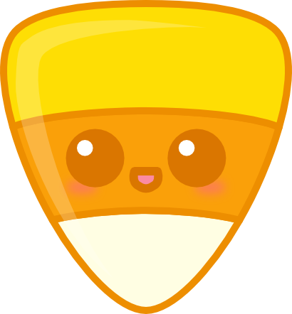 Halloween Candy Corn Spoooopy - Cartoon (410x442)