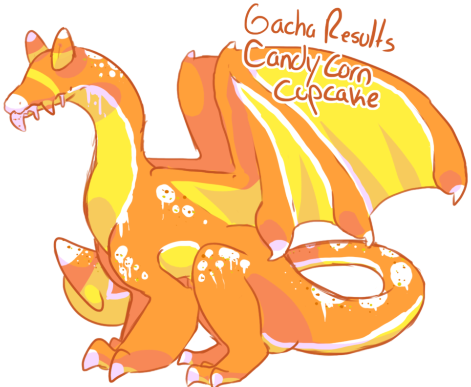 Candy Corn Cupcake By Badgerkit - Cartoon (988x809)