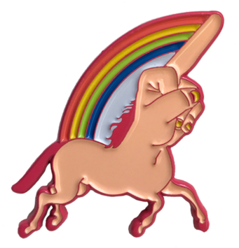 Funicorn Pin - Cartoon (500x500)