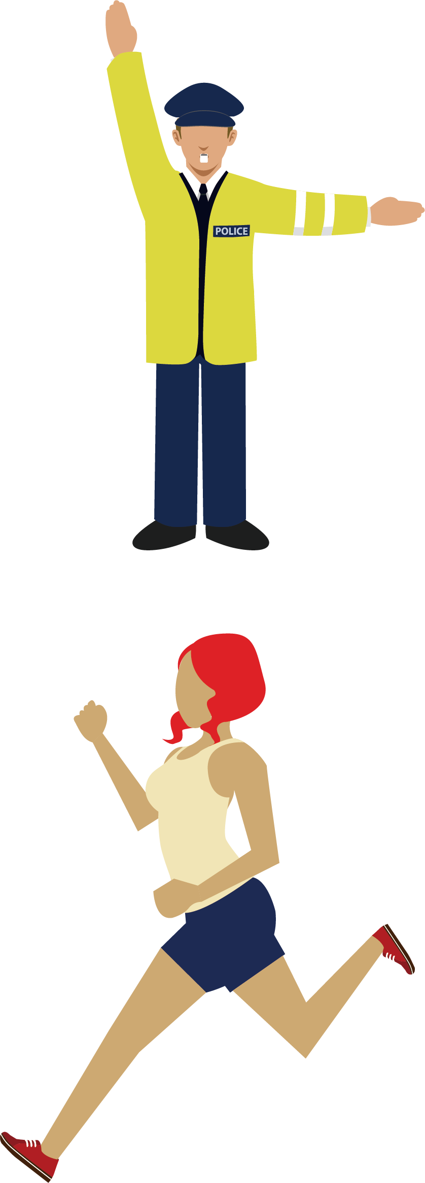Walking Clip Art - Design (838x2328)