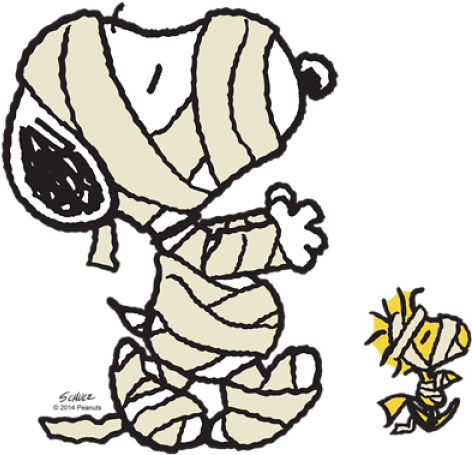 Cartoon - Halloween Snoopy (480x466)