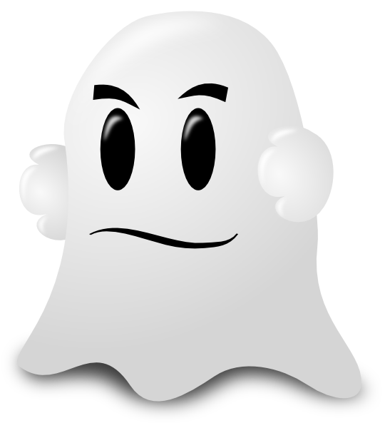 Scary Ghost Tee T Shirt (540x593)
