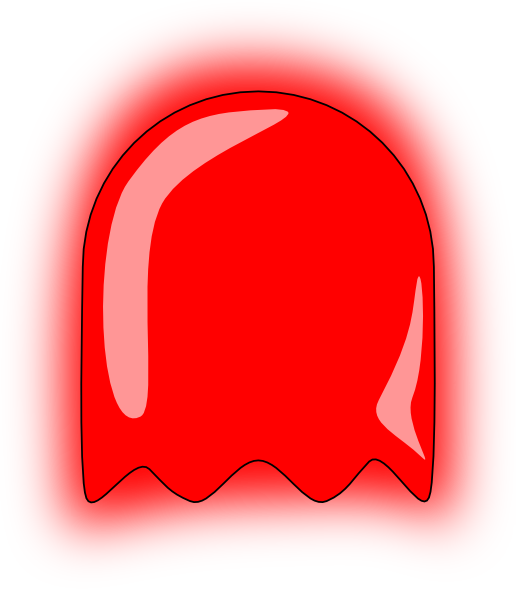 Red Ghost Clip Art - Red Ghost Clip Art (516x594)