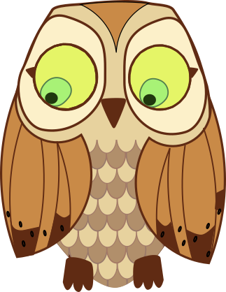 Brown Owl - Art (323x418)