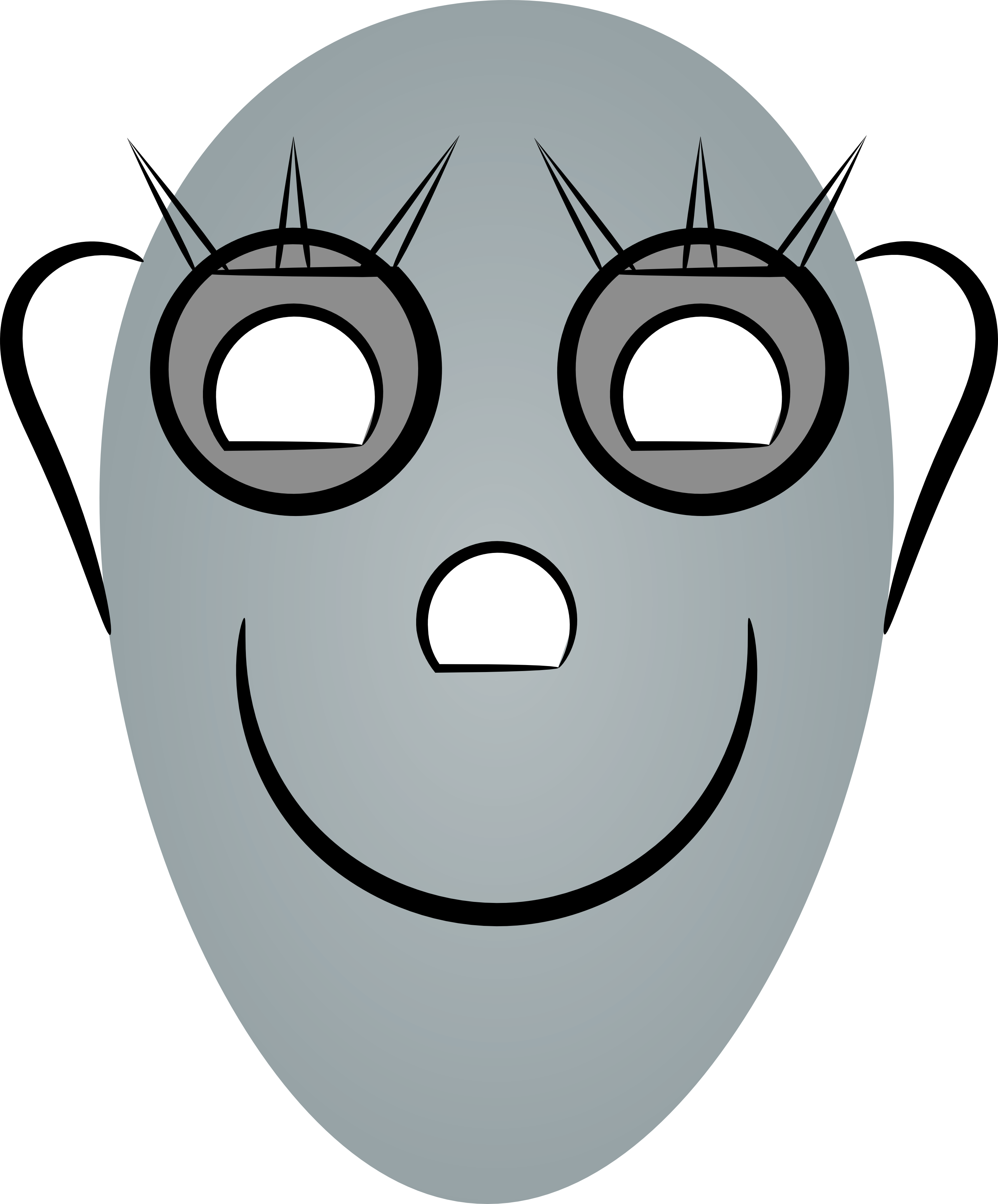 Female Robots Face - Cartoon Robot Face (3000x3619)