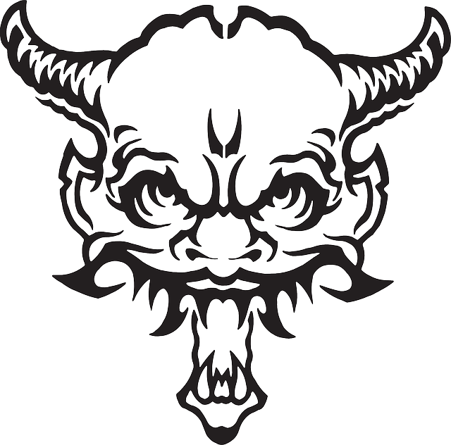 Fear Face, Devil, Monster, Horns, Demon, Fear - Demon Vector (640x632)