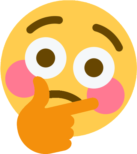 Blushing - Thinking Emoji Transparent (512x512)