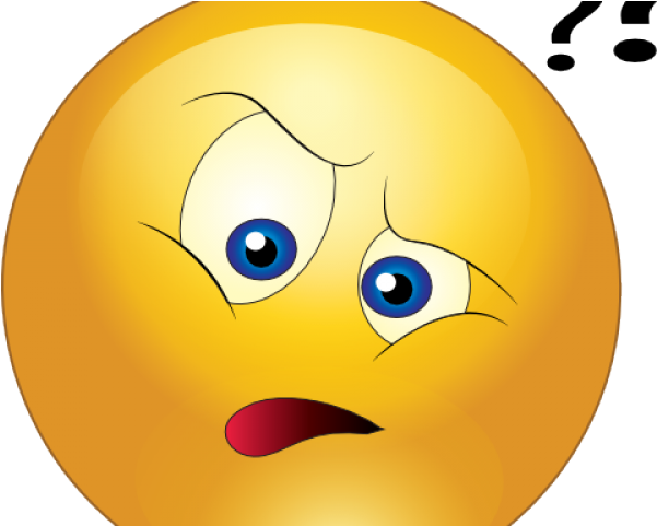 Black Smiley Face Emoticon - Upset Smiley (640x480)
