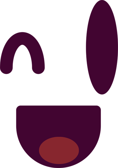 Face Winky - Circle (392x559)