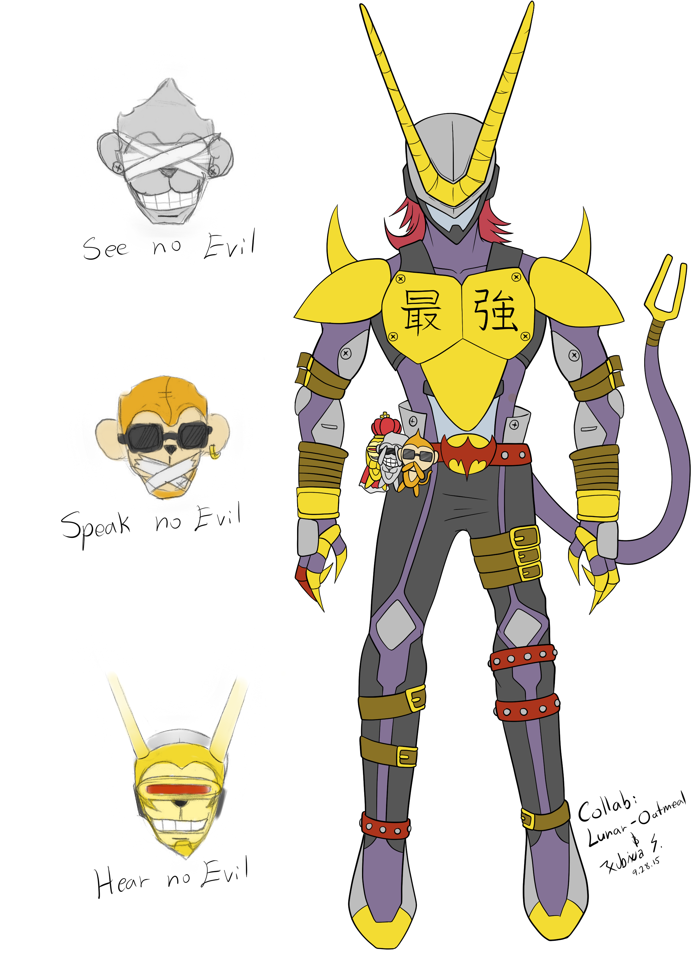 #monkeys Drawings On Paigeeworld - Etemon (2400x3200)