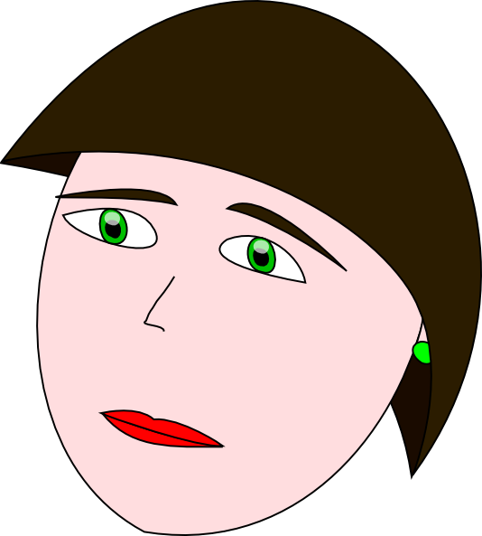 Head1 Clip Art - Face (534x593)