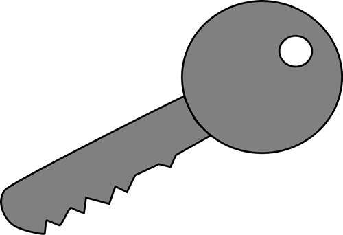 Key Clipart - Mycutegraphics Key (500x342)