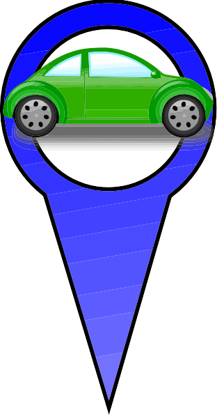 Car Marker On Map (312x597)