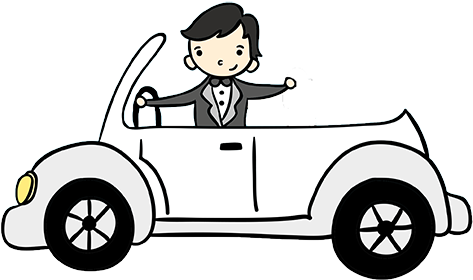 सुखद जीवन - Wedding Car Png (500x500)