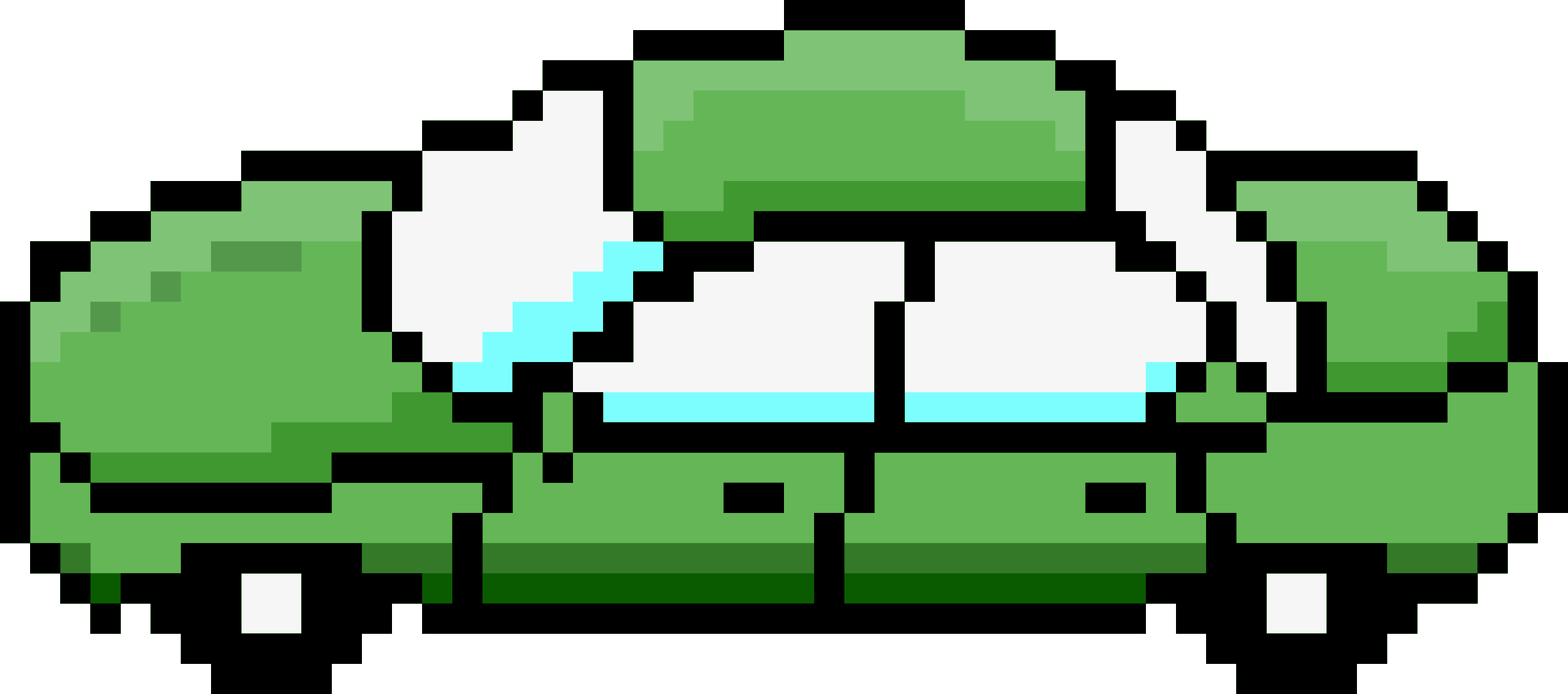 Big Image - Car Pixel Transparent (2400x1062)