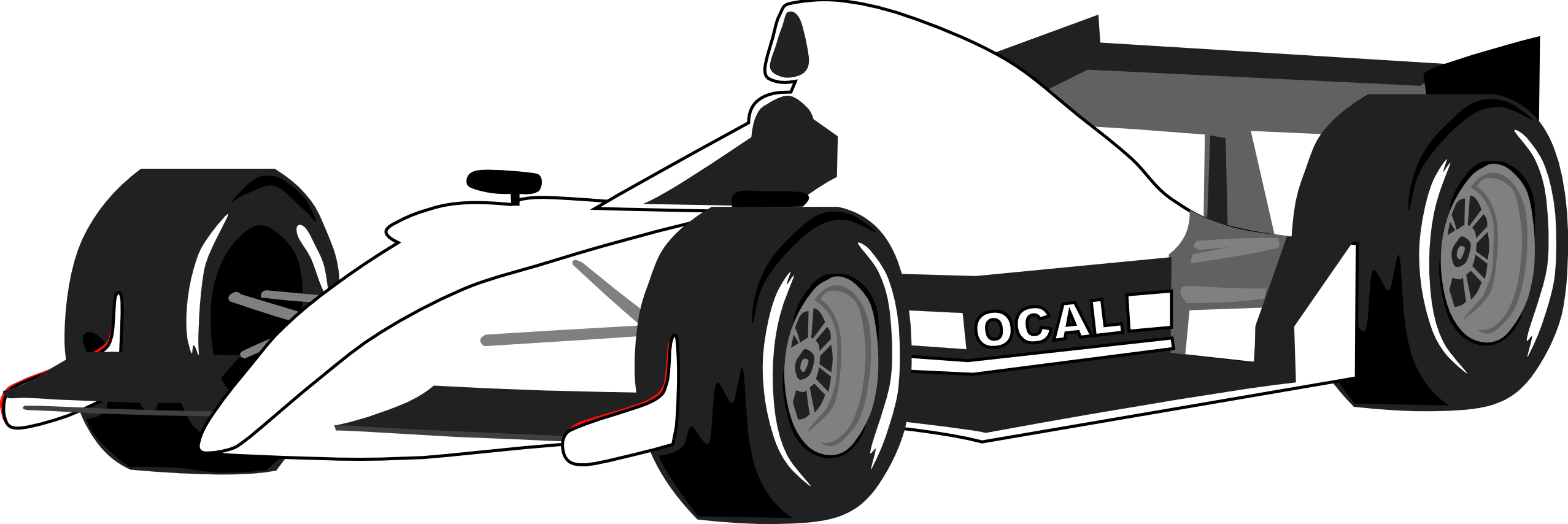 Formula - Clipart - Formula 1 Vector Png (2555x854)
