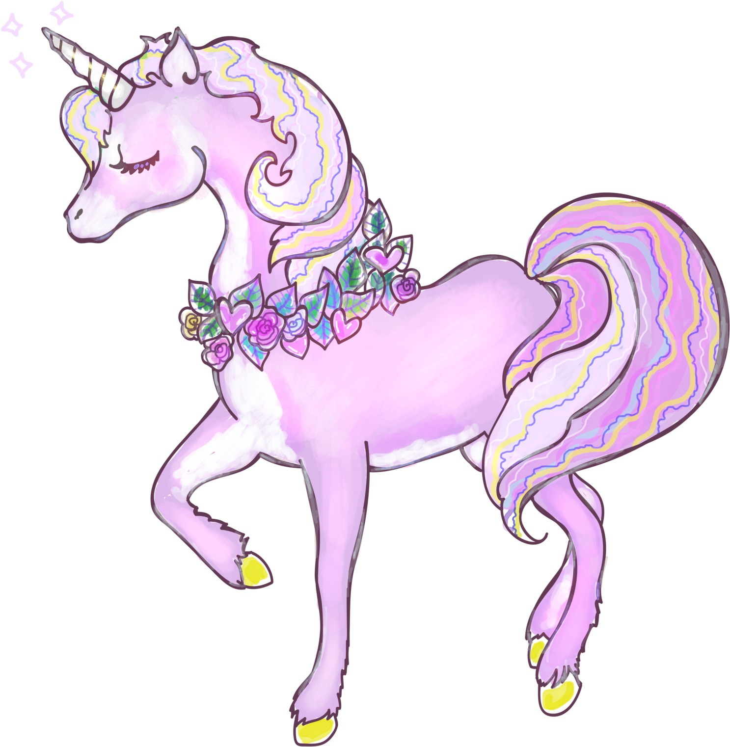 Unicorn Png (1600x1616)