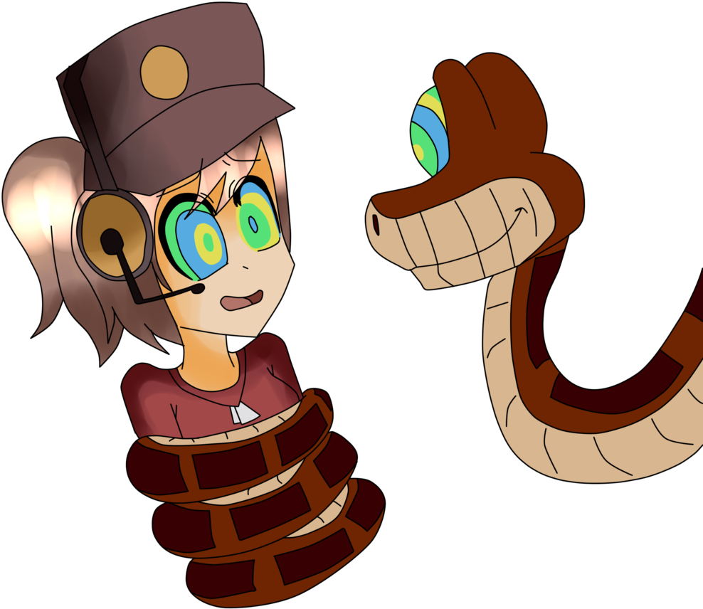 Aaand Kaa Won By Billcipherspuppet - Cartoon (1024x861)