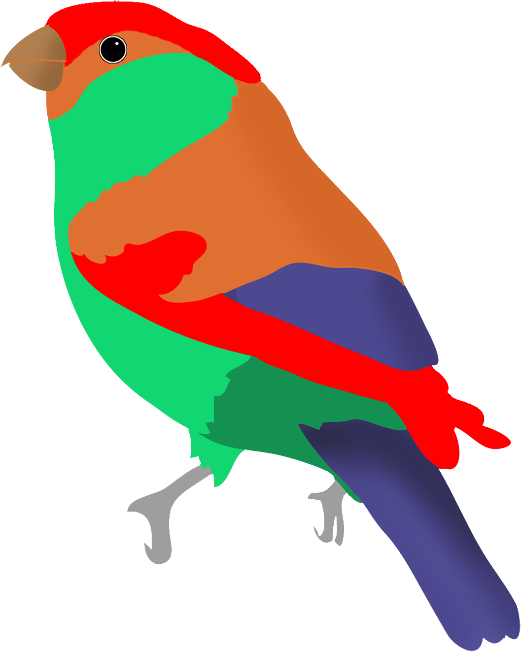 Graasisken Colored - Lovebird (1063x1325)