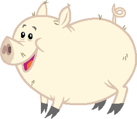 Pig - ساعة متحركة (600x600)