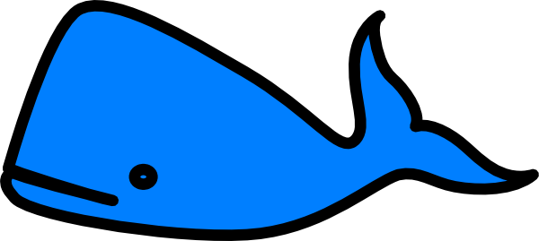 Blue Whale Clipart (600x269)