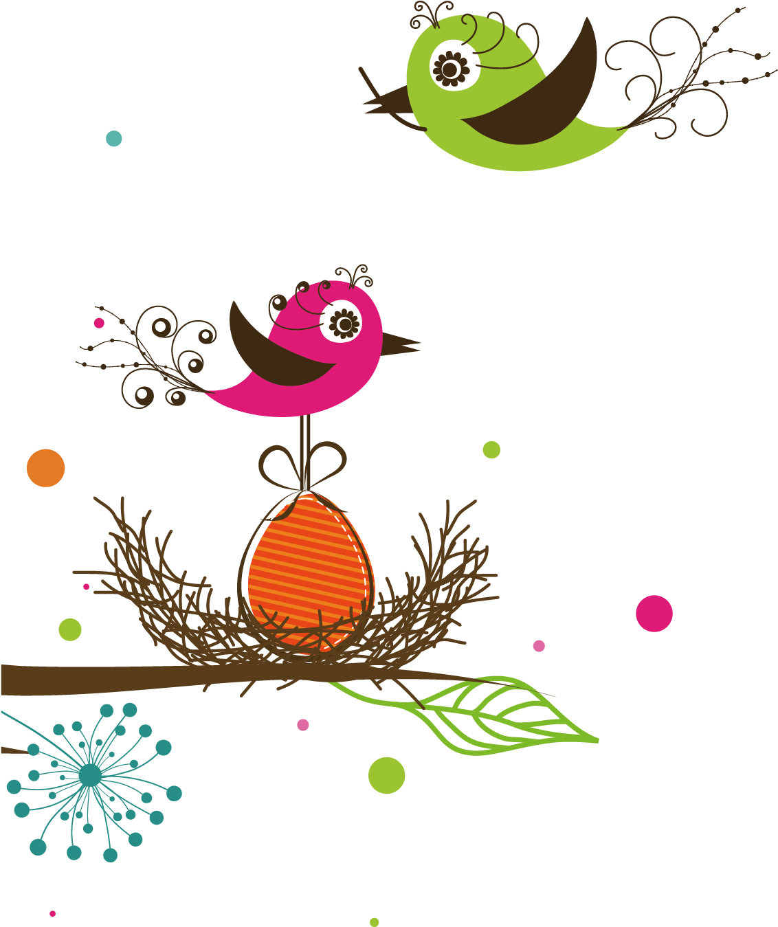 Bird Euclidean Vector Illustration - Chicken Egg (1500x1500)