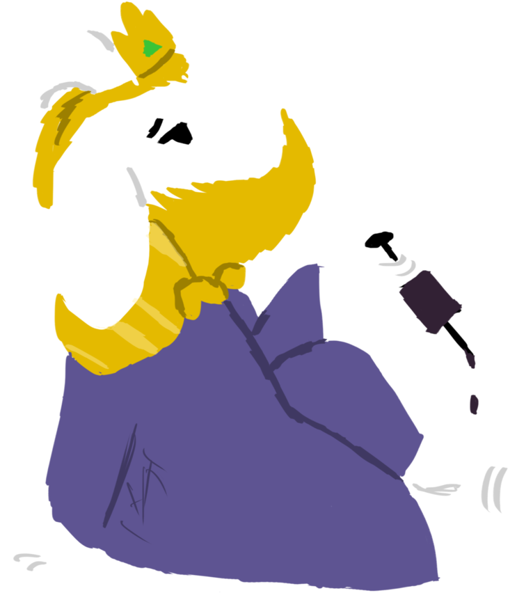 Shadowfallen Asgore - Cartoon (774x1032)