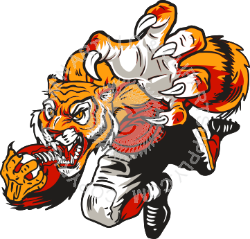 Tiger Playing Soccer (361x345)