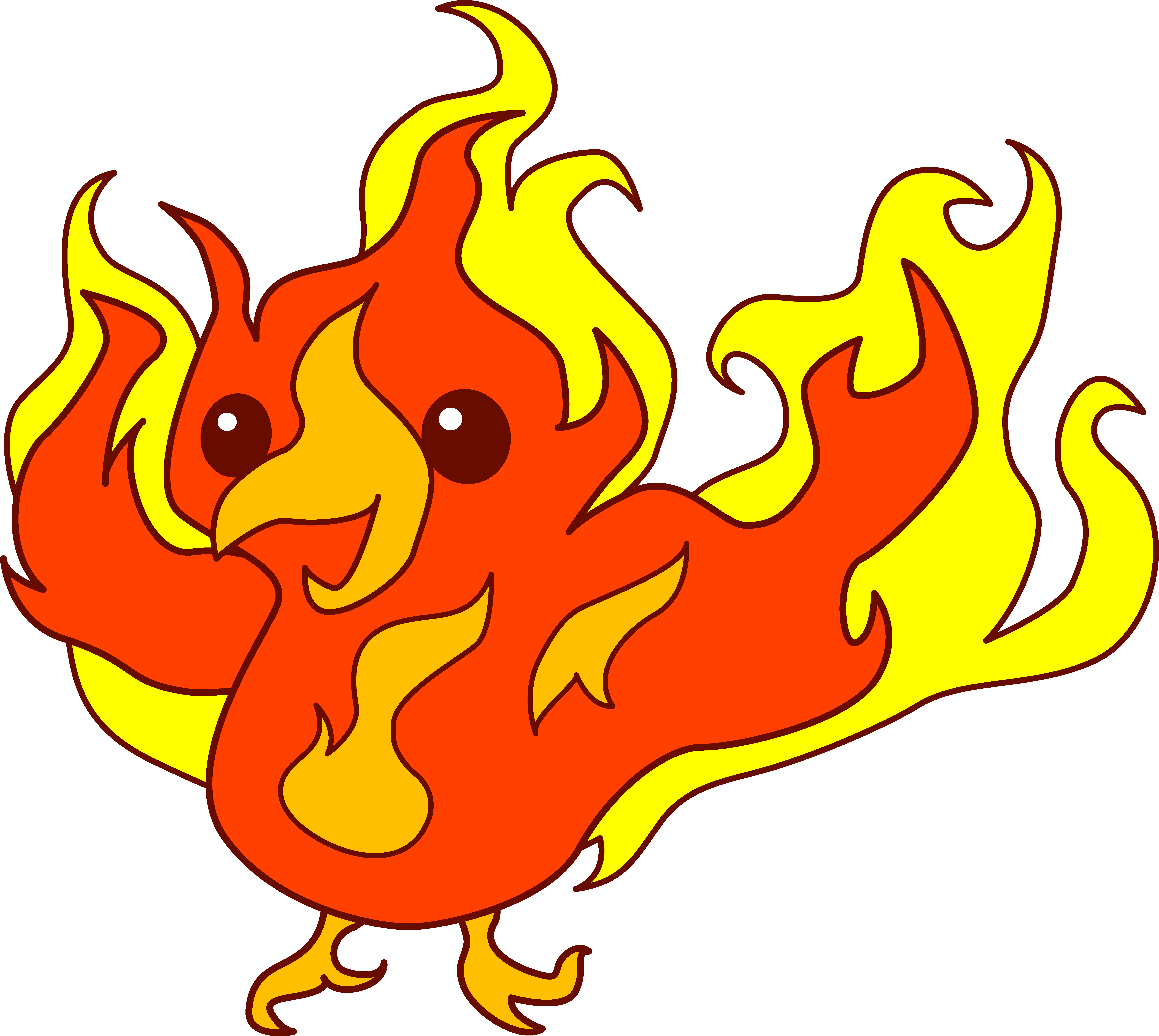Phoenix - Clip Art Phoenix (6525x5834)