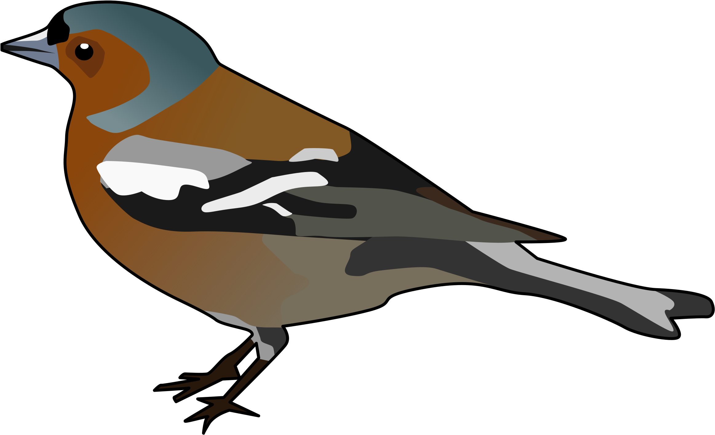 Big Image - Chaffinch Clipart (2400x1491)