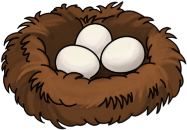 Bird Nest - Empty Bird Nest Cartoon (420x420)