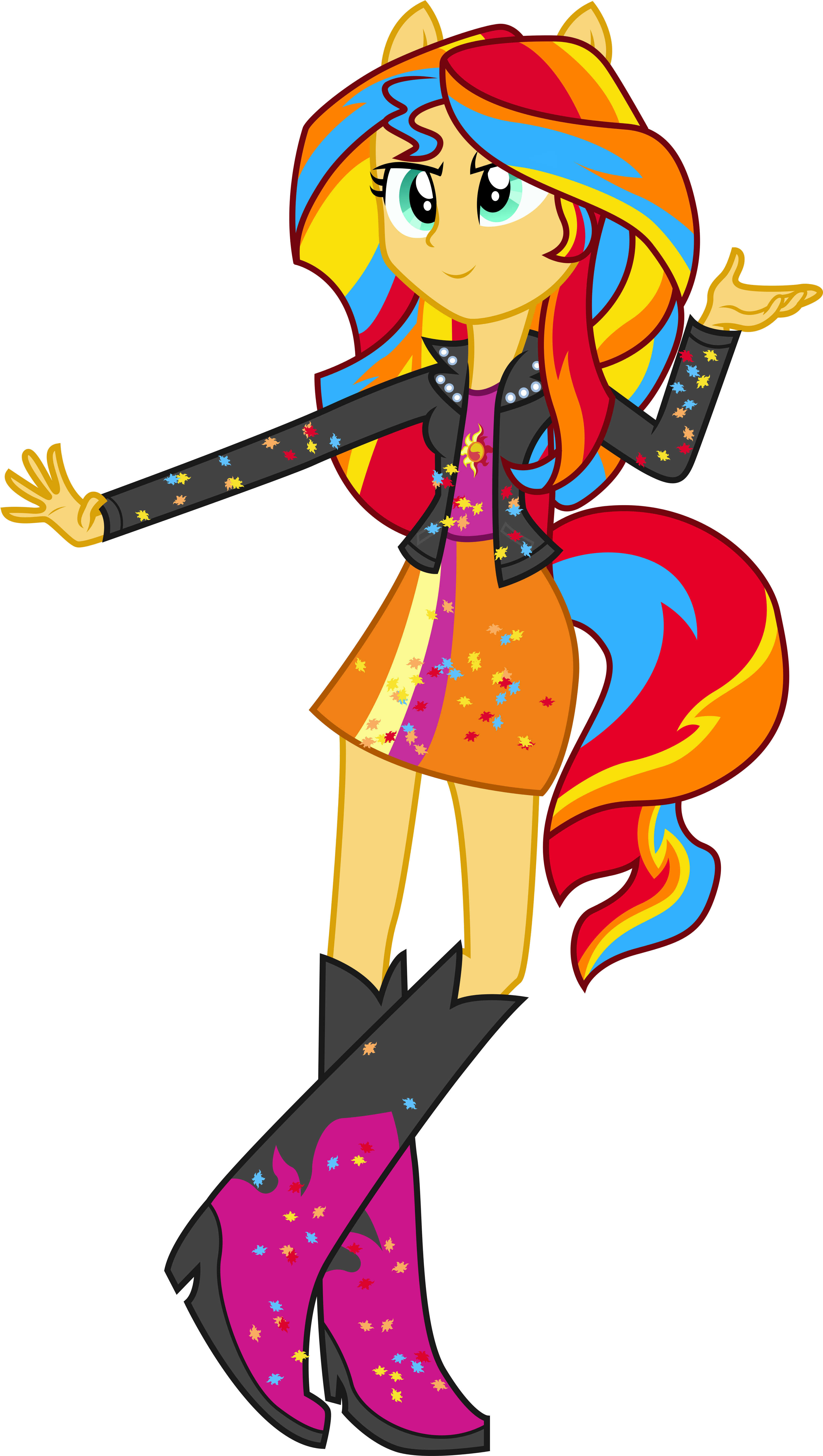 Rainbowfied Sunset Shimmer By Illumnious Rainbowfied - Sunset Shimmer My Little Pony Coloring Pages (4355x6233)