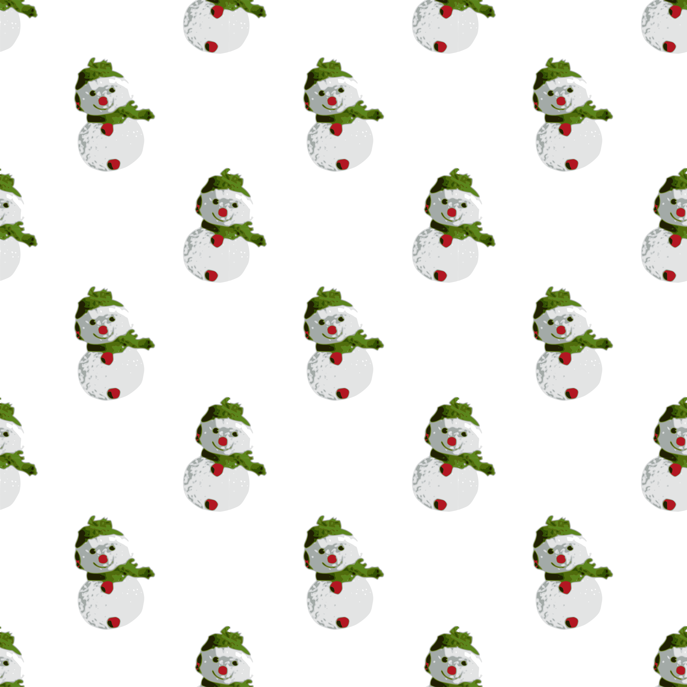 Snowman-seamless Pattern - Snowman-seamless Pattern (2400x2400)