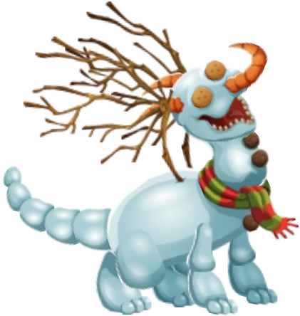 Snow Man Dragon 3e - Cartoon (422x450)