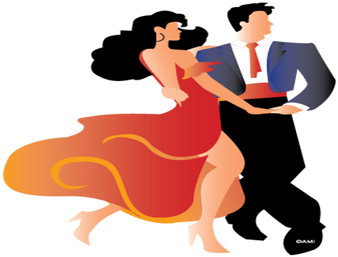 Tango - Cha Cha Dance Clip Art (600x400)