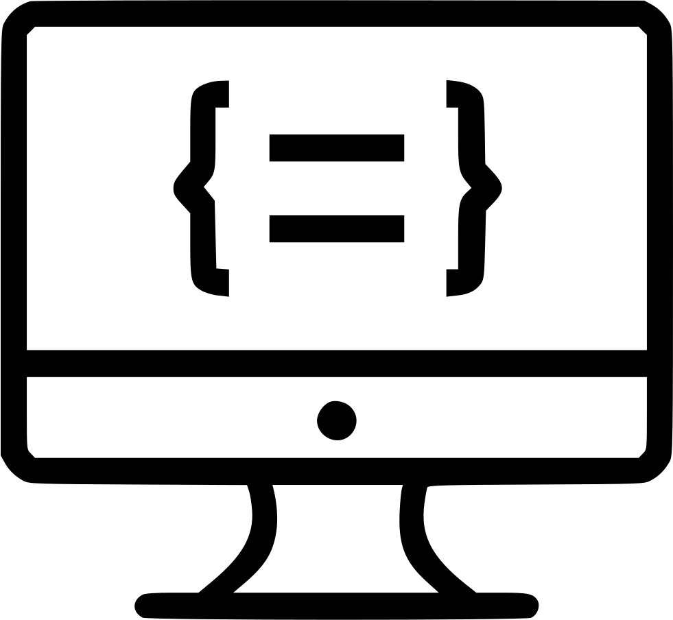 Monitor Display Device Code Coding Development Language - Coding Icon Free Png (981x904)