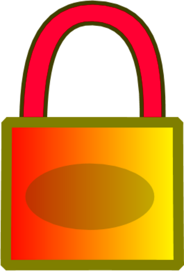 Padlock Closed Green - Clip Art (600x881)